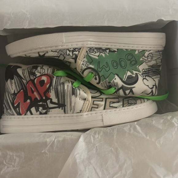 STELLA MCCARTNEY KIDS SNEAKERS ALONZO COMIC DESIGN SIZE 30 - Picture 5 of 7
